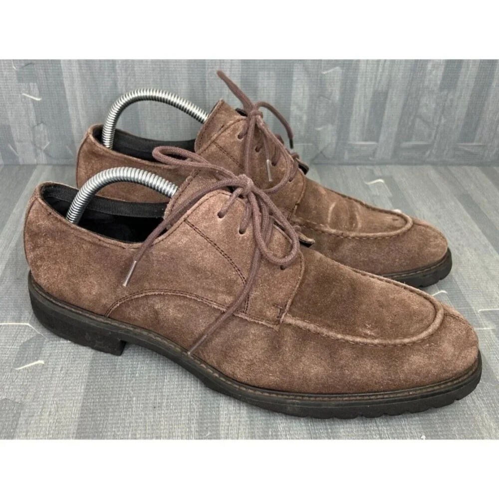 Blue Saks Fifth Avenue Oxford Dress Shoes Men's Size 9M Brown
